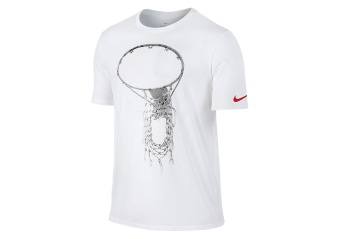 NIKE DRY OLD GLORY BASKETBALL TEE WHITE