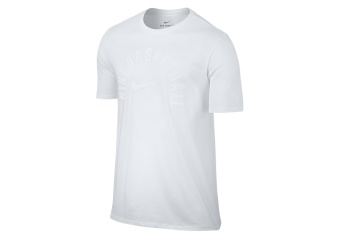 NIKE DRY BASKETBALL CORE PRACTICE TEE WHITE