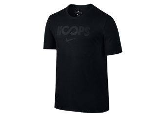 NIKE DRY JUST HOOPS TEE BLACK