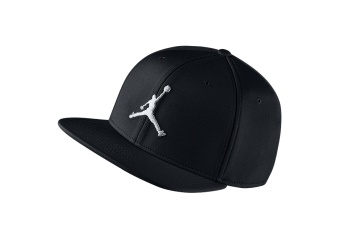 NIKE AIR JORDAN JUMPMAN SNAPBACK HAT BLACK WHITE