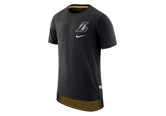 NIKE NBA LOS ANGELES LAKERS TEE ENGY MESH BLACK