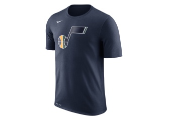 NIKE NBA UTAH JAZZ DRY TEE LOGO COLLEGE NAVY