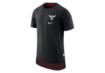 NIKE NBA CHICAGO BULLS TEE ENGY MESH DH BLACK
