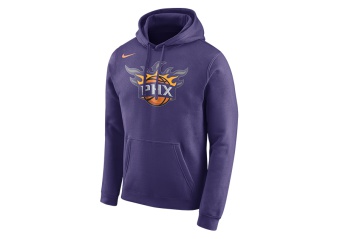 NIKE NBA PHOENIX SUNS HOODIE CLUB LOGO NEW ORCHID