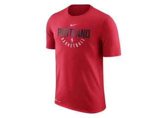 NIKE NBA PORTLAND TRAIL BLAZERS DRY TEE PRTC UNIVERSITY RED