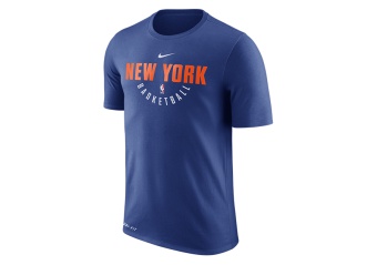 NIKE NBA NEW YORK KNICKS DRY TEE ES PRTC RUSH BLUE