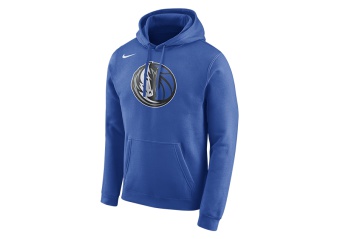 NIKE NBA DALLAS MAVERICKS HOODIE CLUB LOGO GAME ROYAL