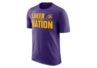 NIKE NBA LOS ANGELES LAKERS DRY TEE COURT PURPLE