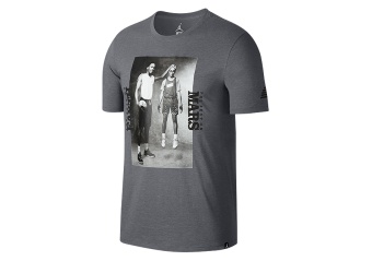 NIKE AIR JORDAN SPORTSWEAR MARS BLACKMON PHOTO TEE CARBON HEATHER