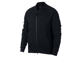 NIKE AIR JORDAN SPORTSWEAR WINGS FLEECE BOMBER JACKET BLACK