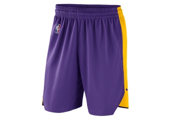 NIKE NBA LOS ANGELES LAKERS PRACTICE SHORTS FIELD PURPLE