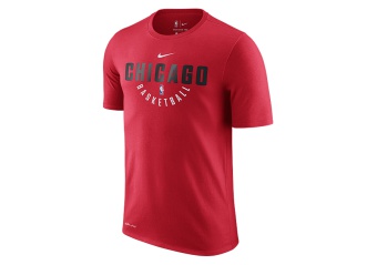 NIKE NBA CHICAGO BULLS DRY TEE UNIVERSITY RED