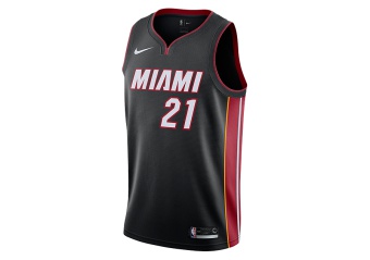 NIKE NBA MIAMI HEAT HASSAN WHITESIDE SWINGMAN JERSEY BLACK