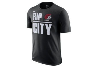 NIKE NBA PORTLAND TRAIL BLAZERS DRY TEE BLACK