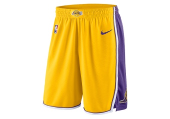 NIKE NBA LOS ANGELES LAKERS SWINGMAN SHORTS HOME AMARILLO