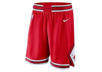 NIKE NBA CHICAGO BULLS SWINGMAN SHORTS ROAD UNIVERSITY RED