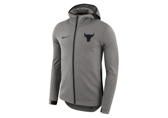 NIKE NBA CHICAGO BULLS DRY SHOWTIME HOODIE DARK GREY