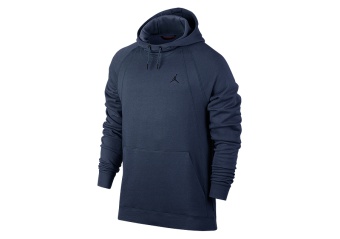 NIKE AIR JORDAN SPORTSWEAR WINGS FLEECE PULLOVER HOODIE MIDNIGHT NAVY
