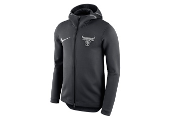 NIKE NBA CHICAGO BULLS THERMA FLEX SHOWTIME BLACK PINE 