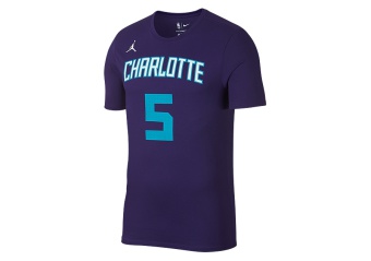 NIKE NBA CHARLOTTE HORNETS NICOLAS BATUM JORDAN DRY TEE NEW ORCHID