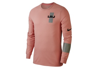 NIKE DRY LEBRON TEE RUST PINK