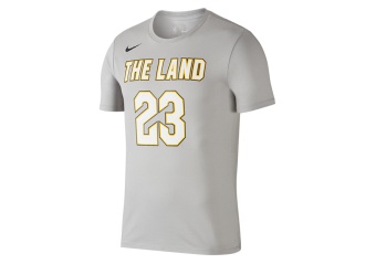 NIKE NBA LEBRON JAMES CLEVELAND CAVALIERS CITY EDITION NIKE DRY TEE FLT SILVER