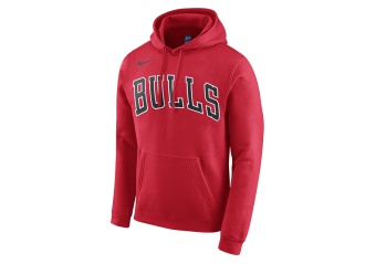 NIKE NBA CHICAGO BULLS HOODIE UNIVERSITY RED