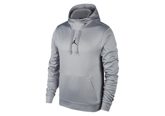 NIKE AIR JORDAN THERMA 23 ALPHA PULLOVER HOODIE WOLF GREY