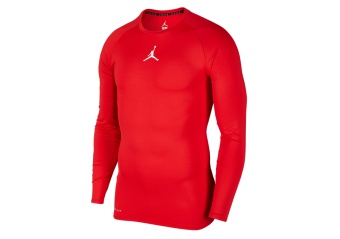 NIKE AIR JORDAN 23 ALPHA WARM COMPRESSION LONG-SLEEVE TRAINING TOP  UNIVERSITY RED