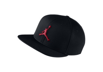 NIKE AIR JORDAN JUMPMAN SNAPBACK HAT BLACK GYM RED
