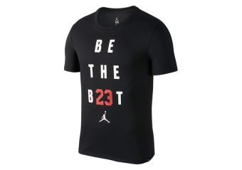 NIKE AIR JORDAN JMTC 'BE THE BEST' TRAINING TEE BLACK