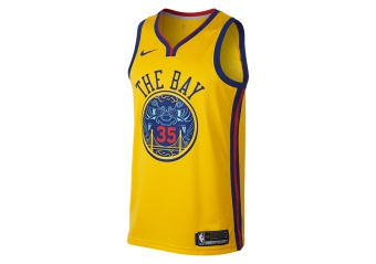 NIKE NBA KEVIN DURANT GOLDEN STATE WARRIORS CITY EDITION SWINGMAN JERSEY AMARILLO
