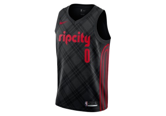 NIKE NBA DAMIAN LILLARD PORTLAND TRAILS BLAZERS SWINGMAN BLACK