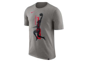 NIKE NBA JAMES HARDEN HOUSTON ROCKETS TEE DARK GREY HEATHER