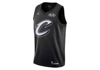 NIKE AIR JORDAN NBA LEBRON JAMES ALL-STAR 2018 SWINGMAN JERSEY BLACK