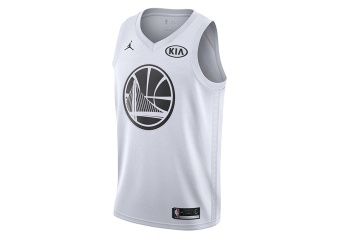 NIKE AIR JORDAN NBA STEPHEN CURRY ALL-STAR 2018 SWINGMAN JERSEY WHITE