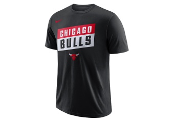 NIKE NBA CHICAGO BULLS DRY TEE BLACK