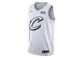 NIKE AIR JORDAN NBA LEBRON JAMES ALL-STAR 2018 SWINGMAN JERSEY WHITE