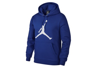 NIKE AIR JORDAN FLIGHT FLEECE JUMPMAN AIR HOODIE DEEP ROYAL BLUE