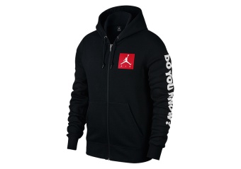 NIKE AIR JORDAN FLIGHT FLEECE AJ 3 HOODIE BLACK