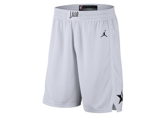 NIKE AIR JORDAN NBA ALL-STAR 2018 SWINGMAN SHORTS WHITE