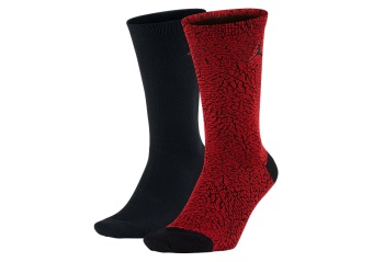 NIKE AIR JORDAN ELEPHANT CREW SOCKS GYM RED BLACK