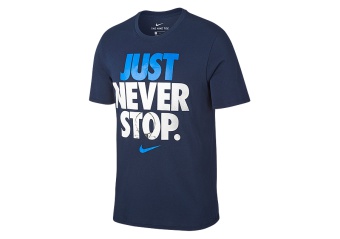 NIKE DRY JUST NEVER STOP TEE MIDNIGHT NAVY