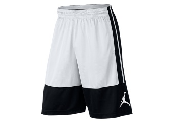 NIKE AIR JORDAN RISE SOLID SHORTS BLACK WHITE