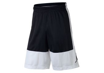 NIKE AIR JORDAN RISE SOLID SHORTS WHITE BLACK