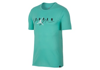 NIKE AIR JORDAN FLIGHT MASH-UP TEE EMERALD RISE