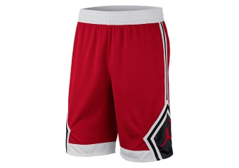 NIKE AIR JORDAN RISE DIAMOND SHORTS GYM RED