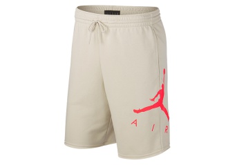 NIKE AIR JORDAN SPORTSWEAR JUMPMAN AIR GRAPHIC FLEECE SHORTS DESERT SAND