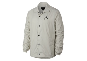 NIKE AIR JORDAN SPORTSWEAR JUMPMAN COACH'S JACKET LIGHT BONE