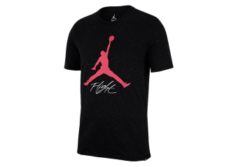 NIKE AIR JORDAN JUMPMAN FLIGHT DNA GRAPHIC 1 CEMENT TEE BLACK